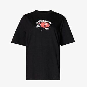 CARHARTT Wip Womens Black Lady Bug Graphic-print Organic-cotton T-shirt